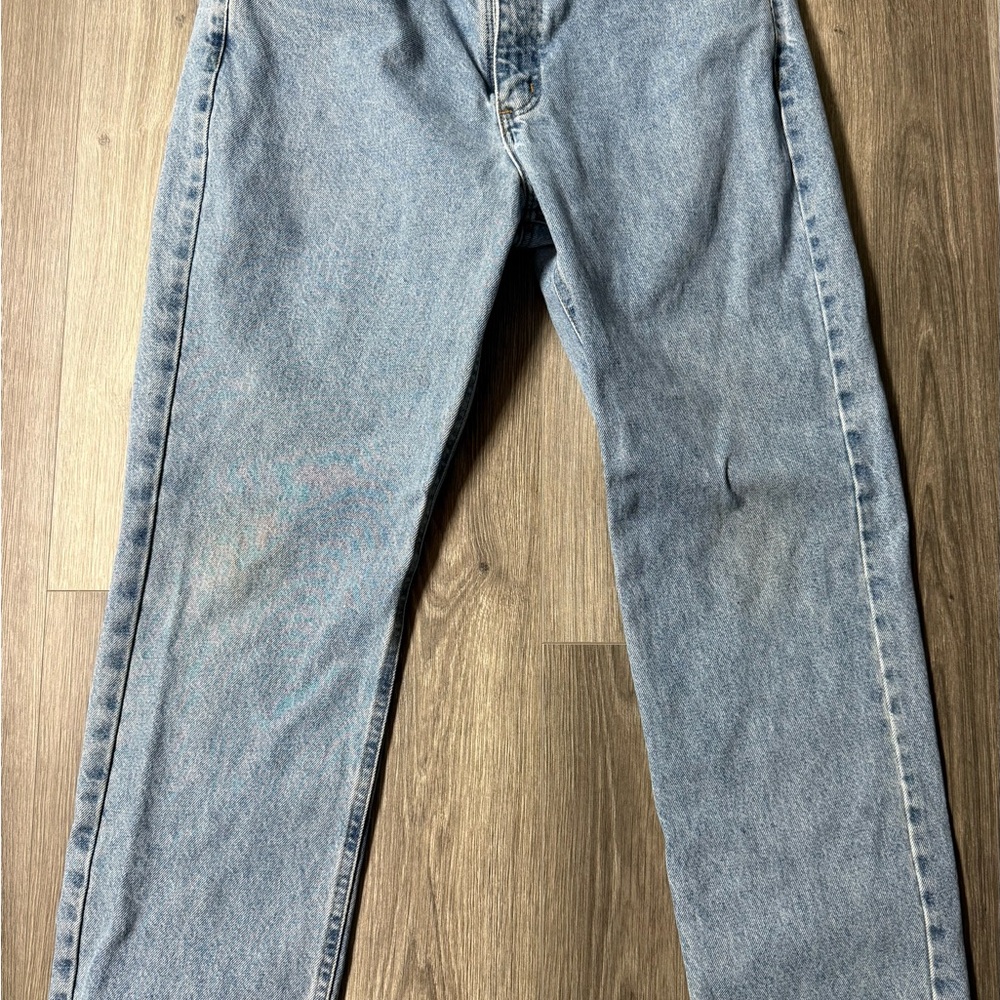Carhartt Light Blue Men's Straight Traditional Fit Jeans 36x30